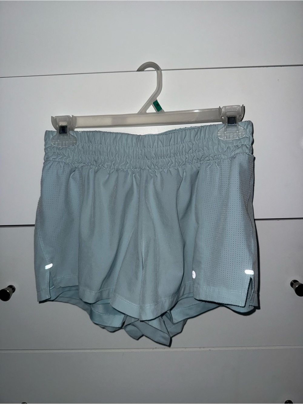 Layer 8 Light Blue Women's Athletic Shorts